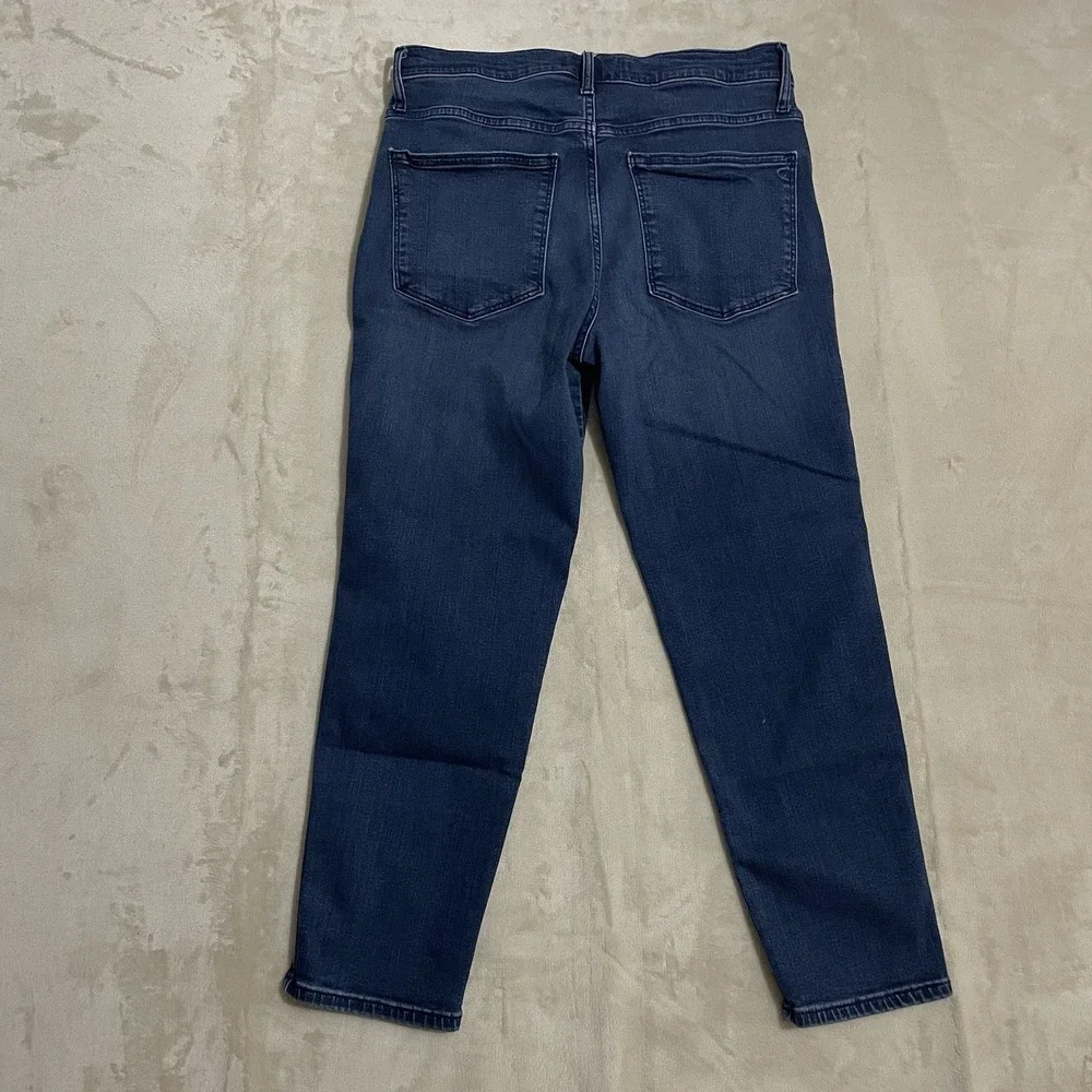 Madewell Jeans Womens Size 30 Mid Rise Stovepipe Dark Wash‎ Blue Denim Stretch